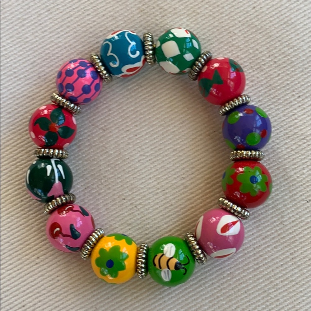 Angela Moore hand painted bracelet